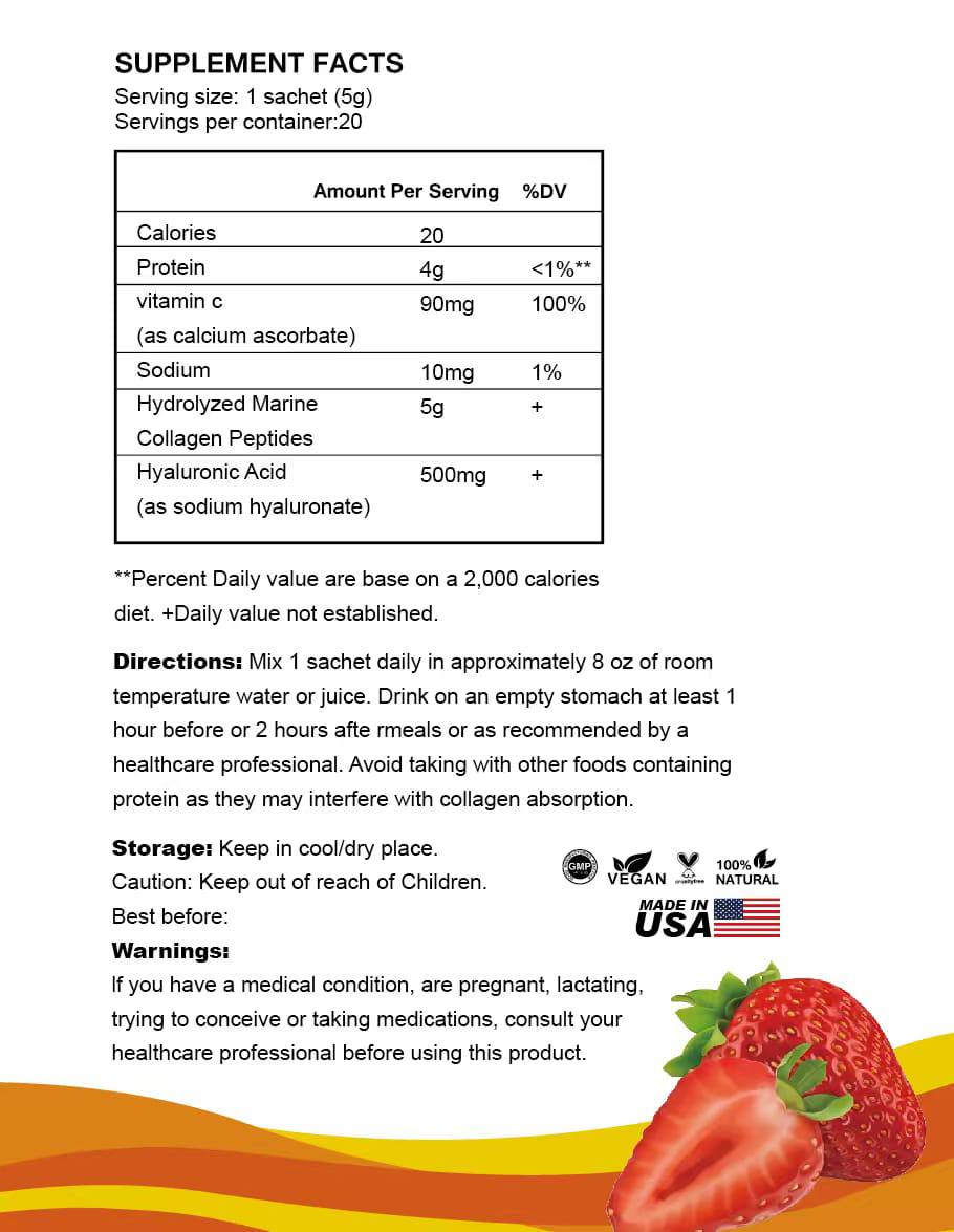 Marine Collagen & Hyaluronic Acid Supplement - Image 2